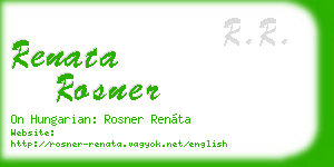 renata rosner business card